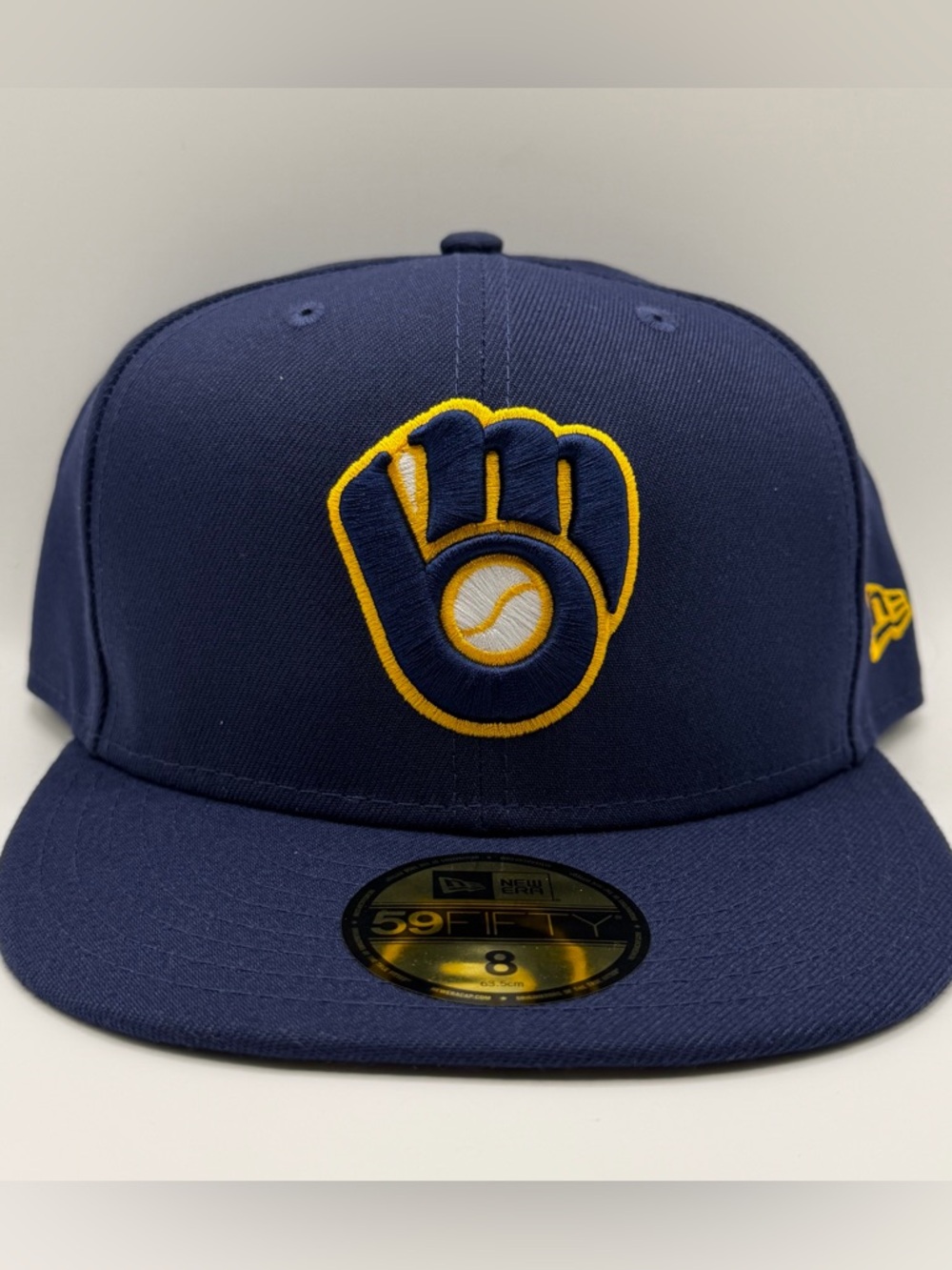Milwaukee Brewers New Era 59FIFTY Authentic Collection Fitted Size 8 Hat Blue